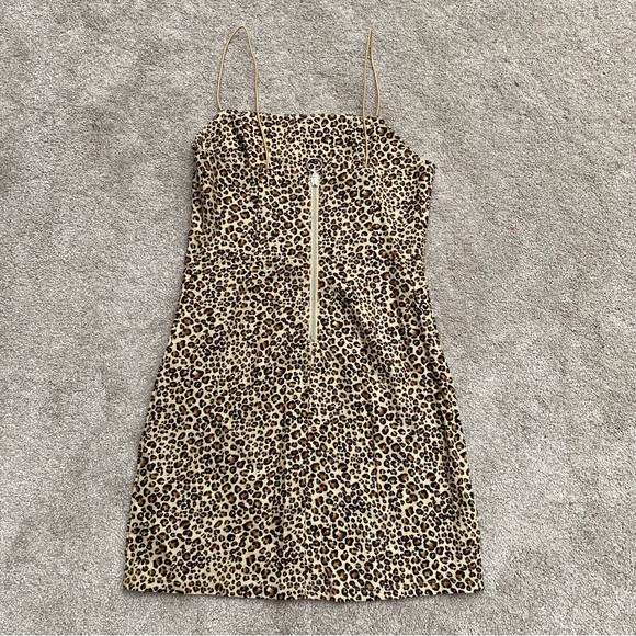 Leopard Print Mini Dress - Picture 3 of 4